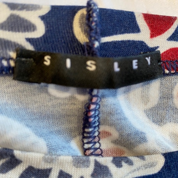 Vintage Sisley tunic top. Open shoulder detail, short sleeve tunic top. One size - Picture 3 of 7